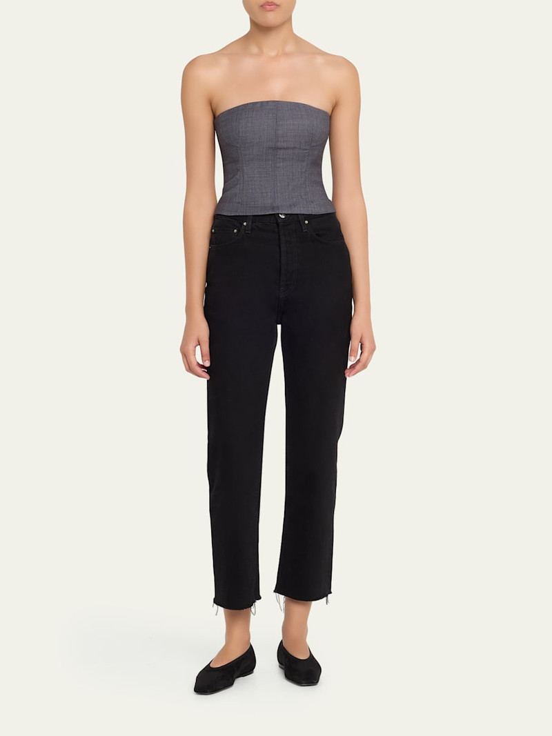 TWP Jillian Lightweight Viscose-Wool Bustier outlook