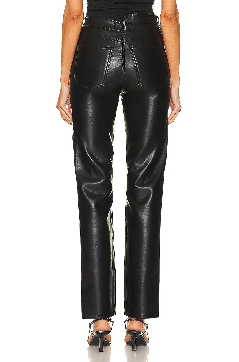 Recycled Leather Criss Cross Straight - 3