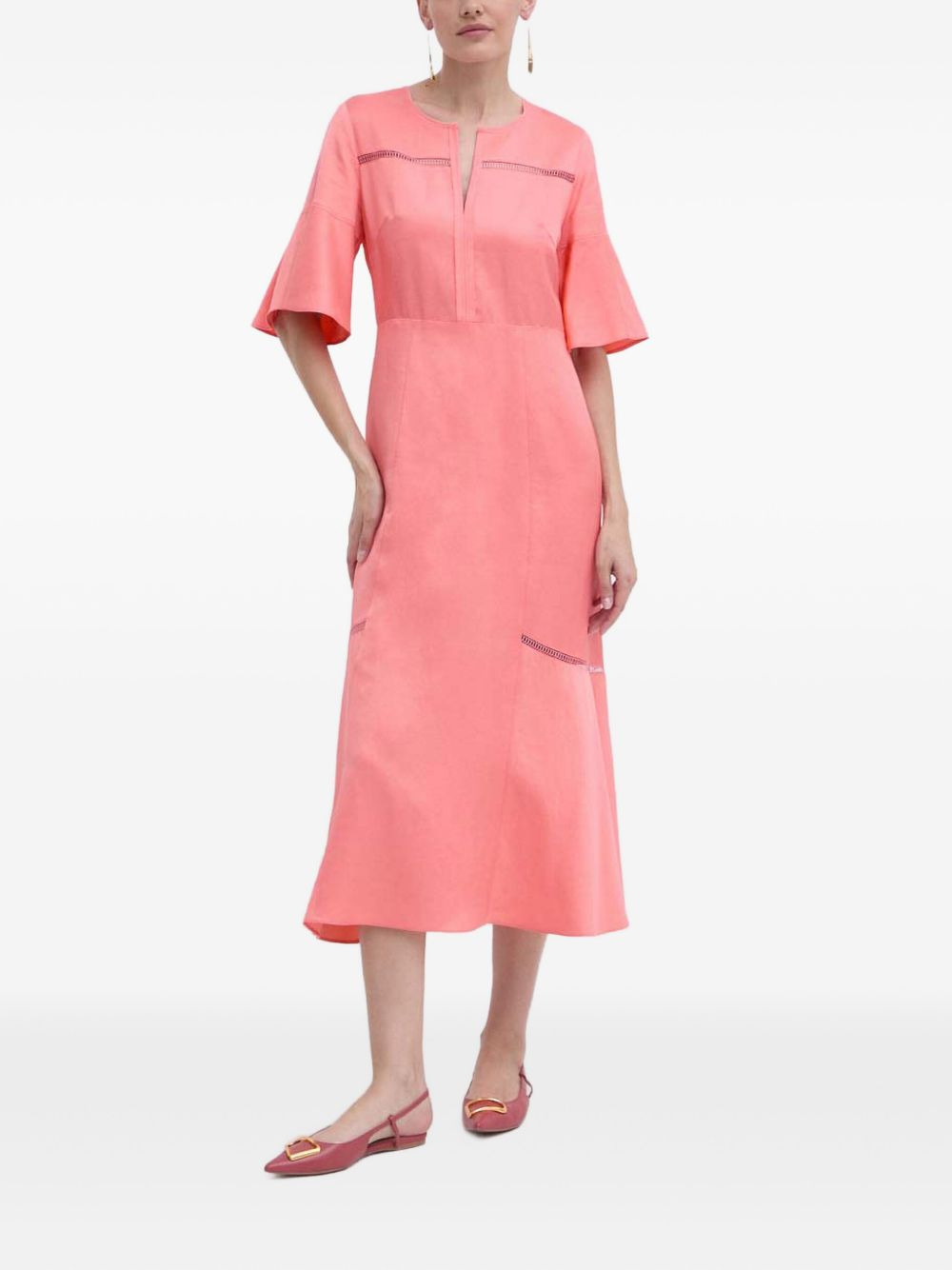 bell-sleeve dress - 2