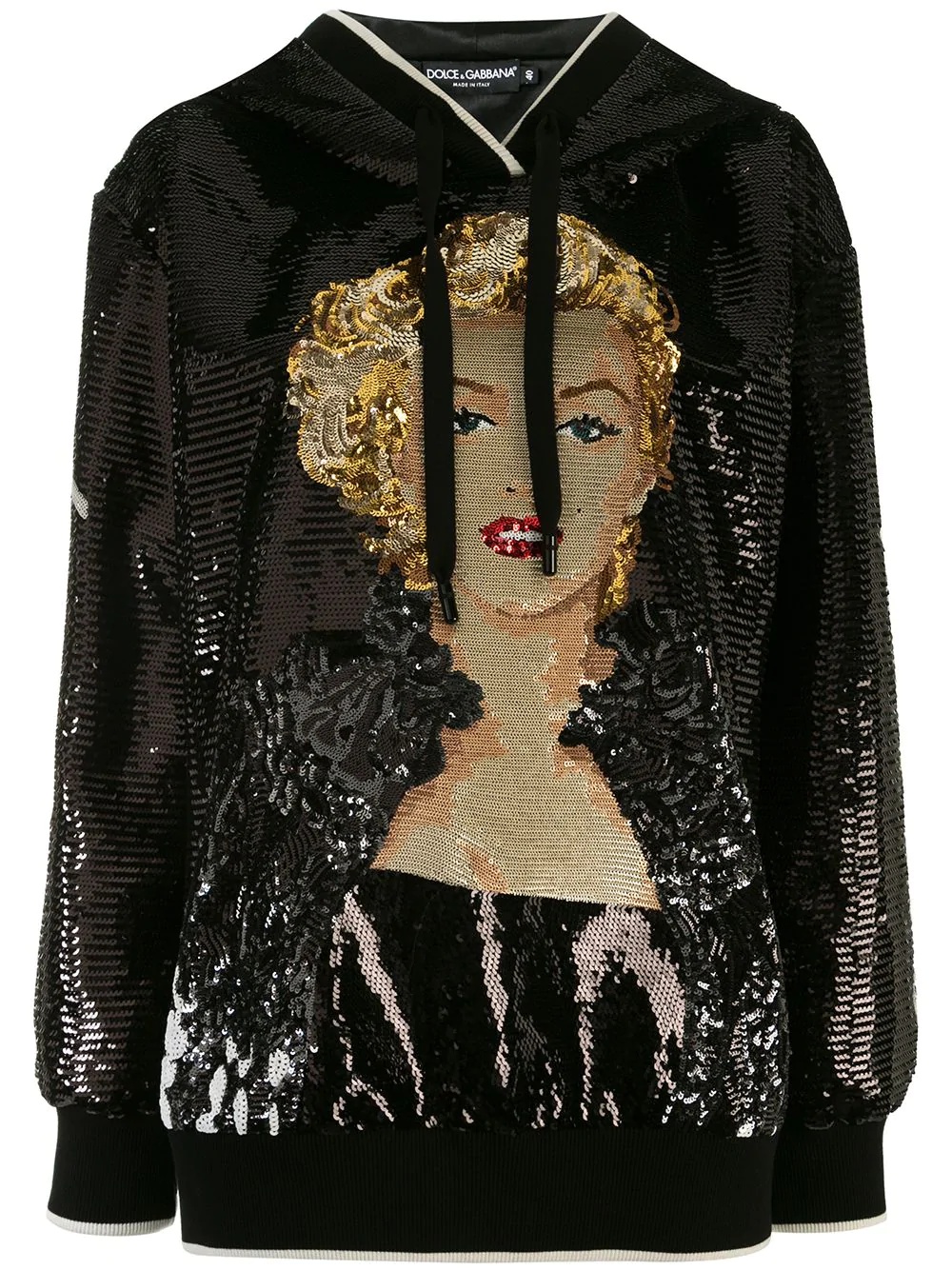 Marilyn Monroe sequin hoodie - 1