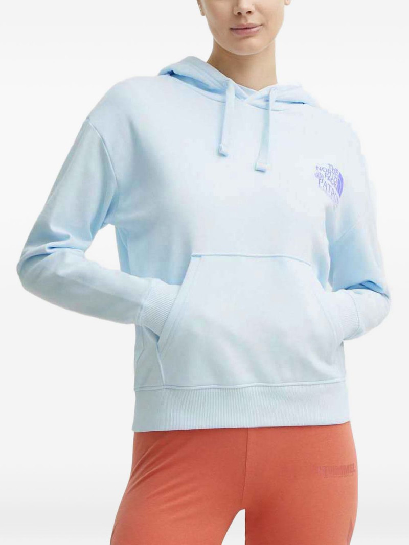 hooded graphic print sweater 1