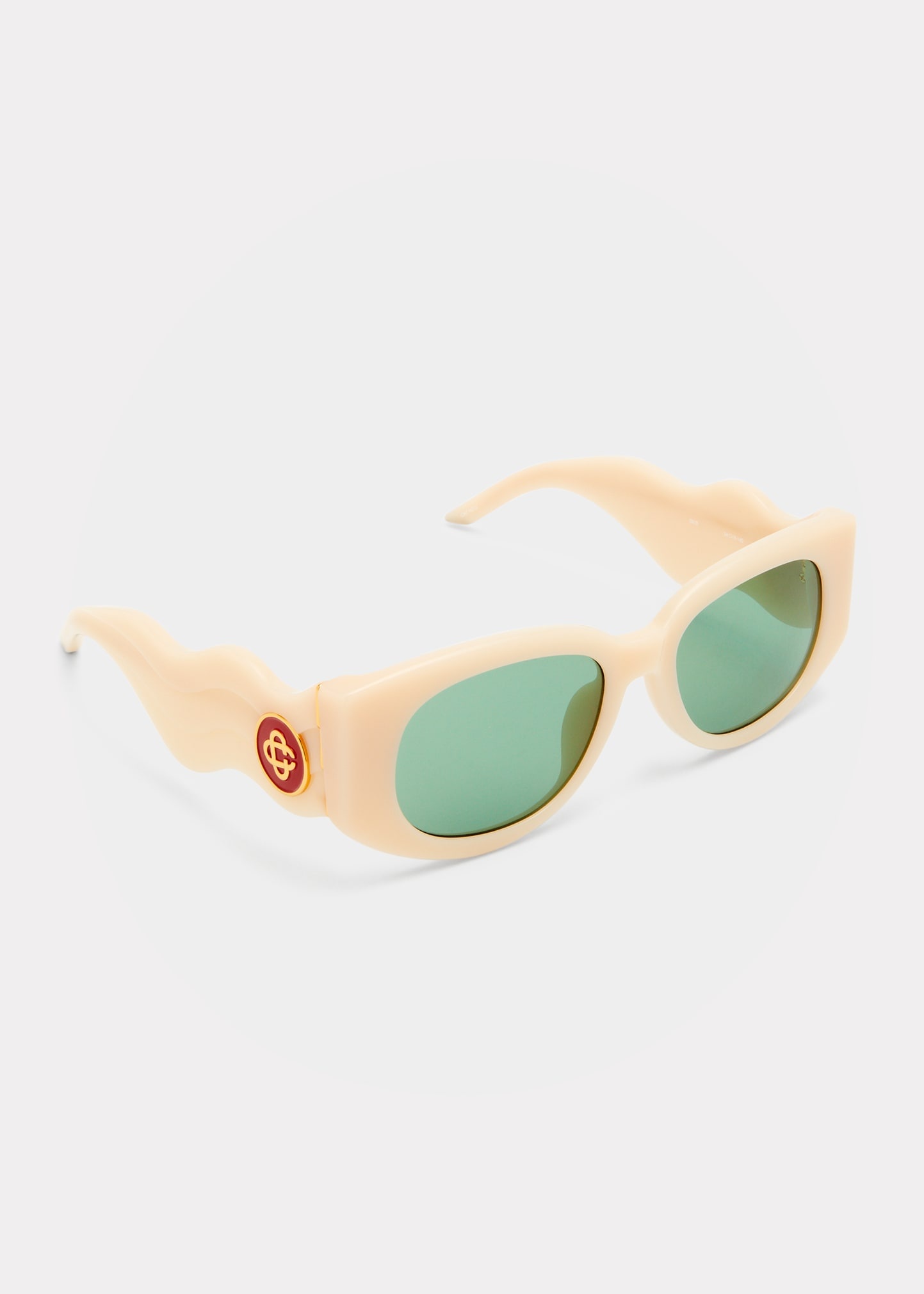 Men's Wave Sun Monogram Oval Sunglasses - 1