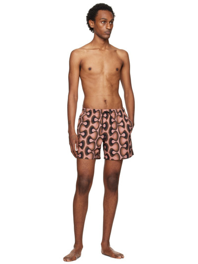 Dries Van Noten Pink Printed Swim Shorts outlook