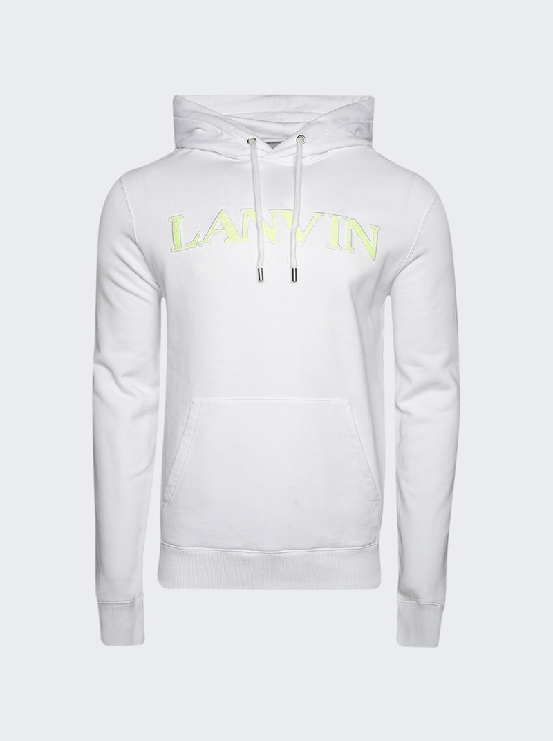 Curb Long Fleece Hoodie Optic White - 1