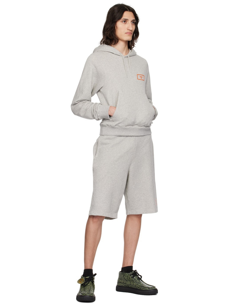 Martine Rose Gray Shrunken Hoodie outlook