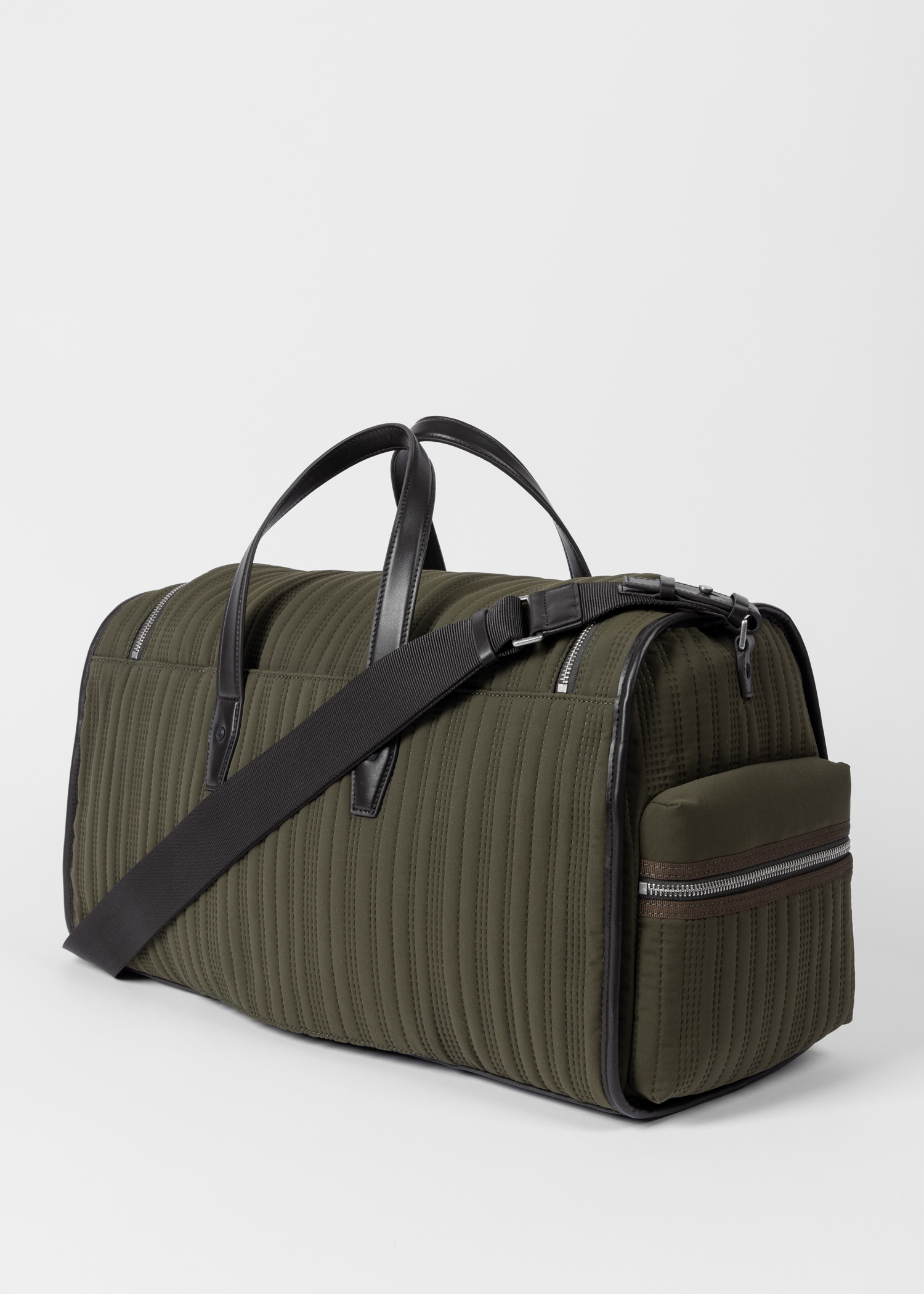 Khaki Quilted Holdall - 6