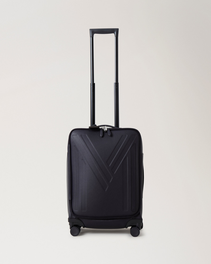 Leather 4 Wheel Suitcase Night Sky Small Classic Grain 4