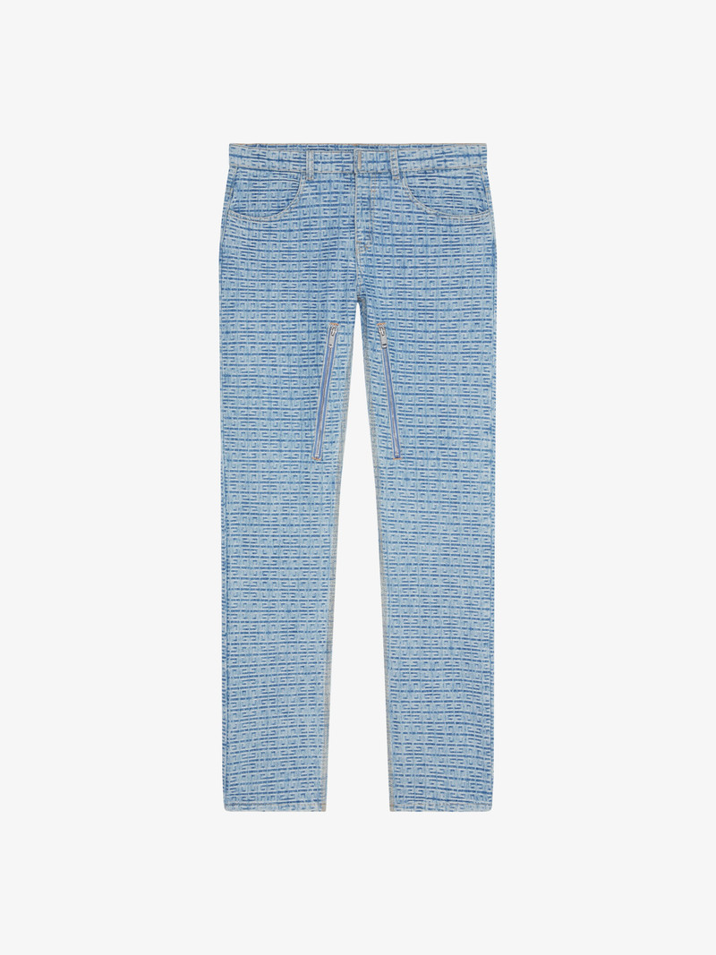 JEANS IN 4G DENIM WITH ZIPS - 1