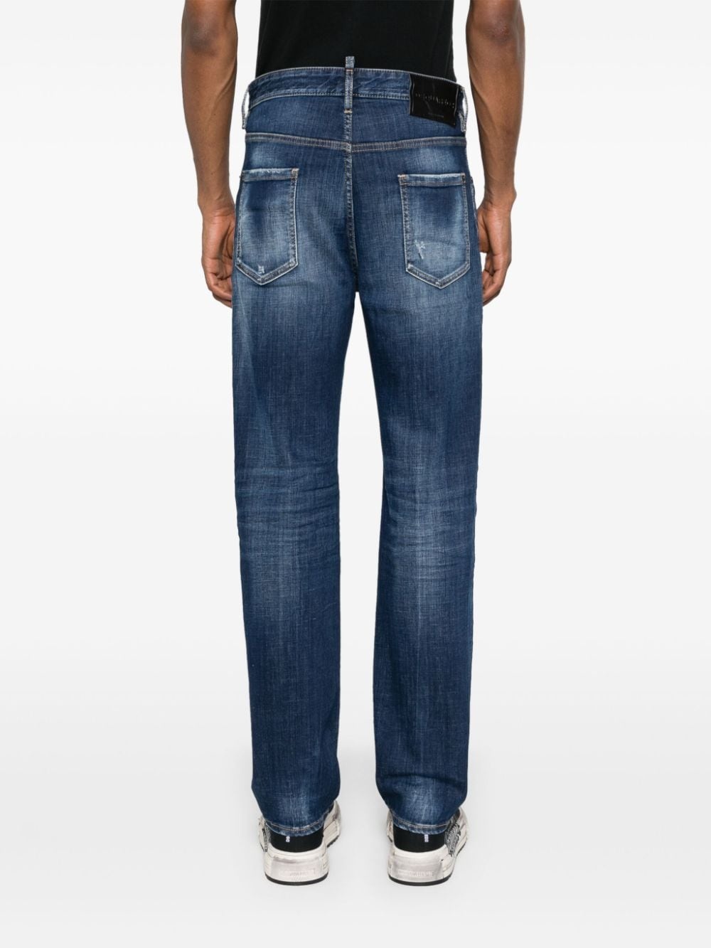 642 mid-rise straight-leg jeans - 4