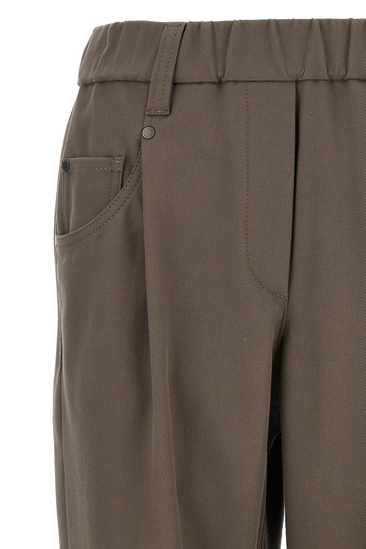 Brunello Cucinelli Women Shiny Bartack Pants - 3