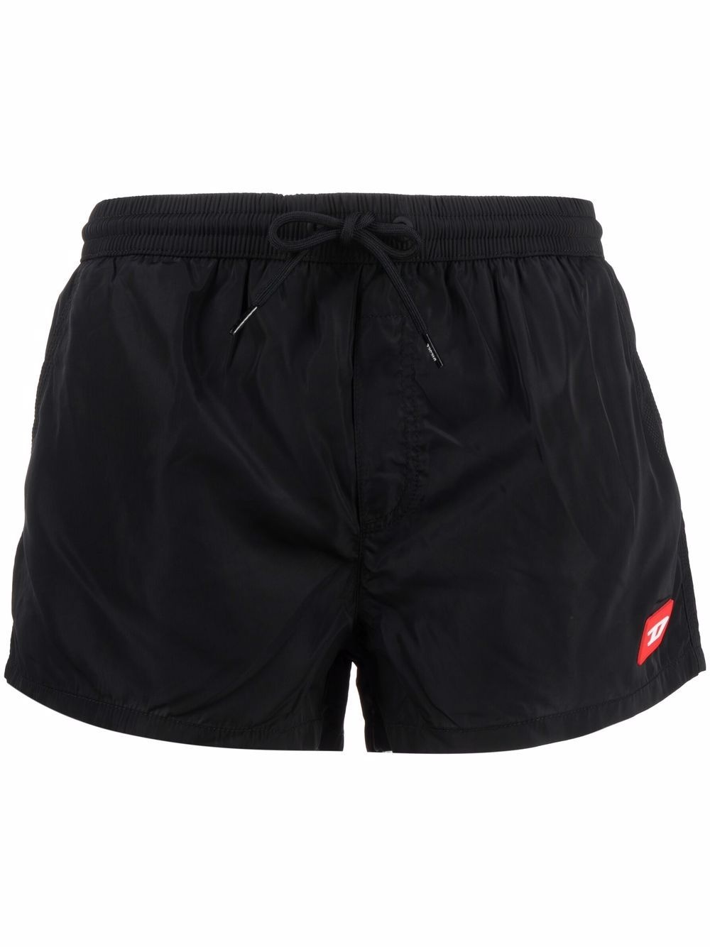 logo-patch drawstring-waist track shorts - 1