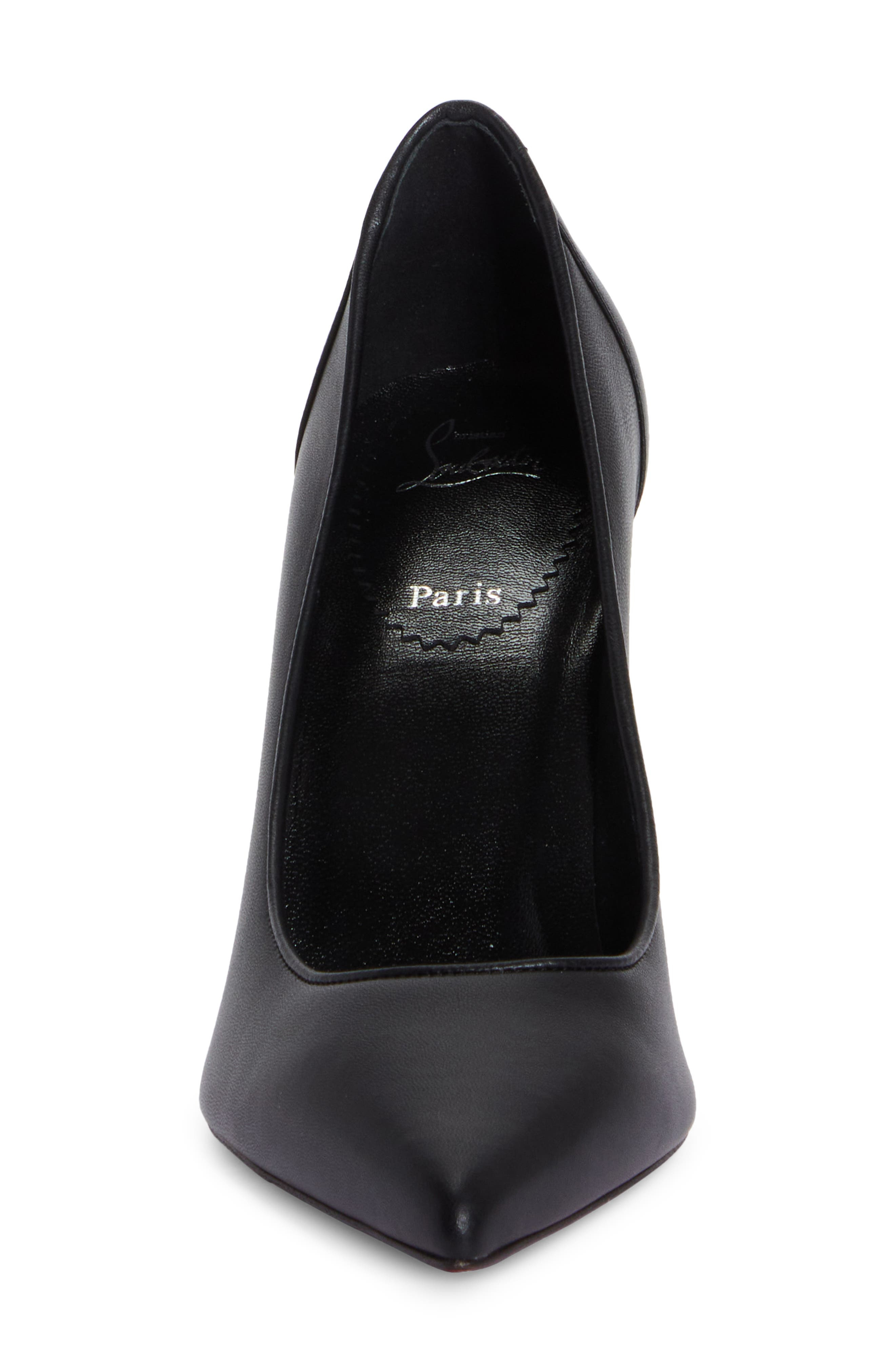 Christian Louboutin Sporty Kate Pointed Toe Pump in B439 Black/Lin Black at Nordstrom - 4