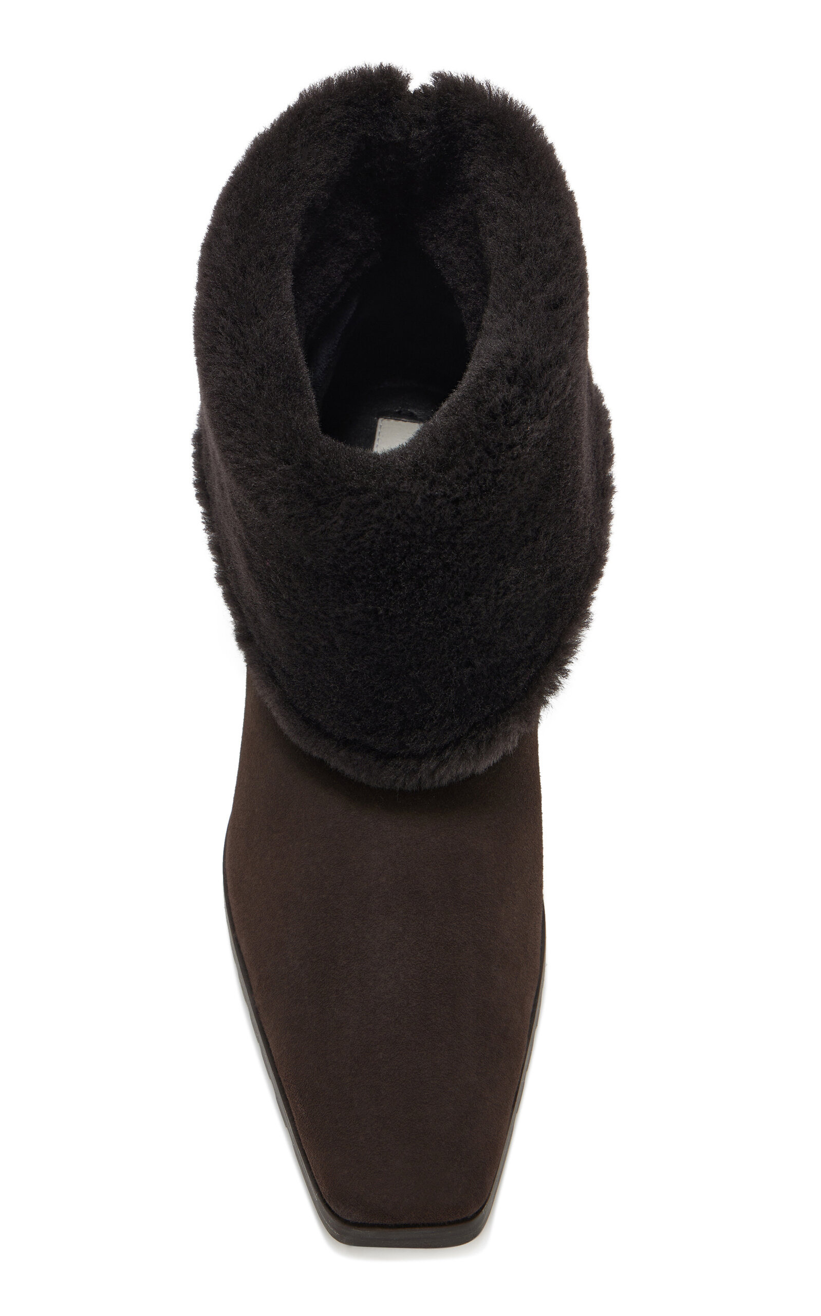 Fold-Down Shearling Boots brown - 3