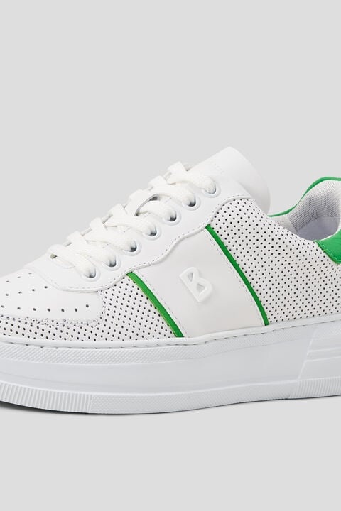 Santa Rosa Sneakers in White/Green - 4