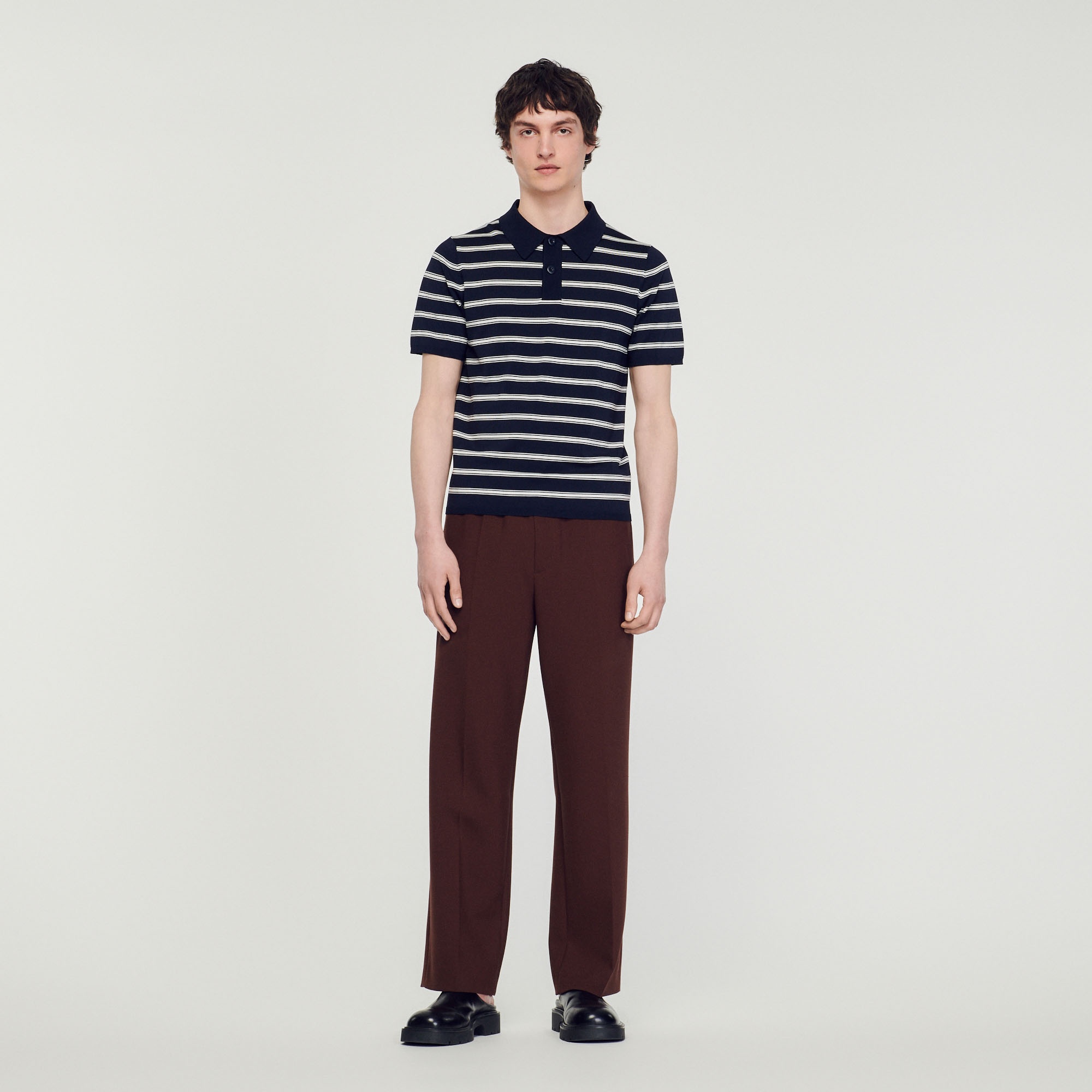 Striped polo shirt - 3