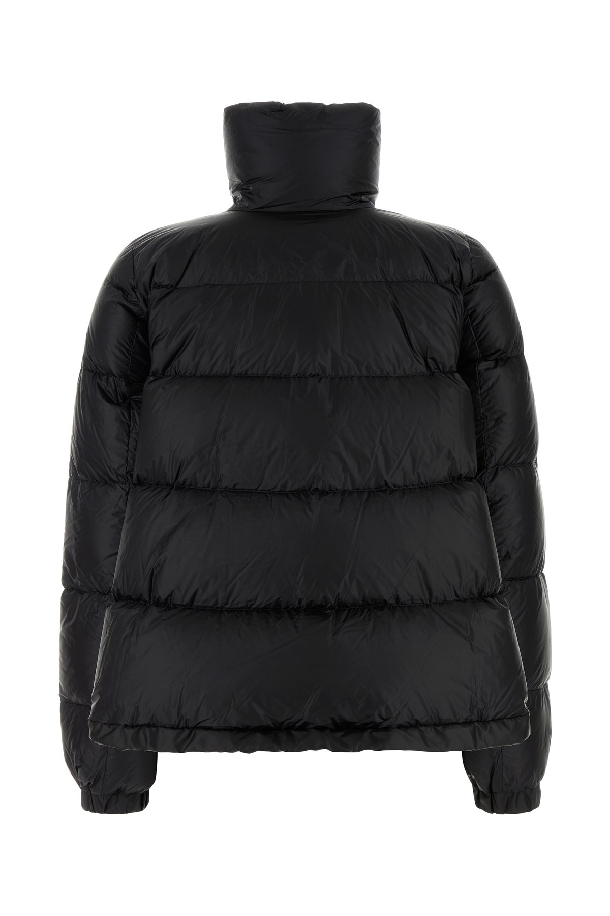 Black nylon down jacket - 2