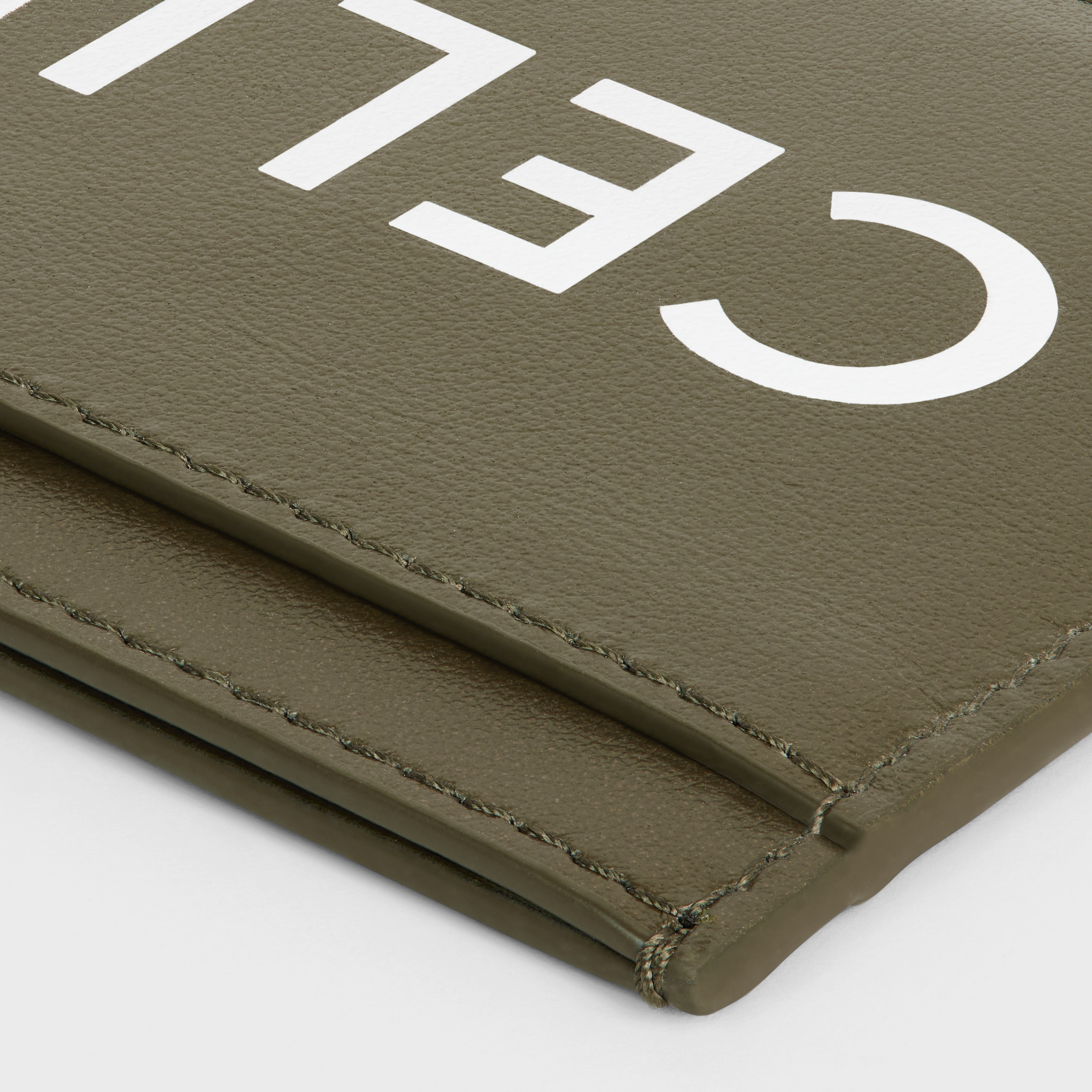 Card holder in Smooth Calfskin with Celine Print - 4