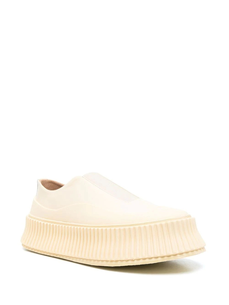 Jil Sander slip-on leather platform sneakers outlook