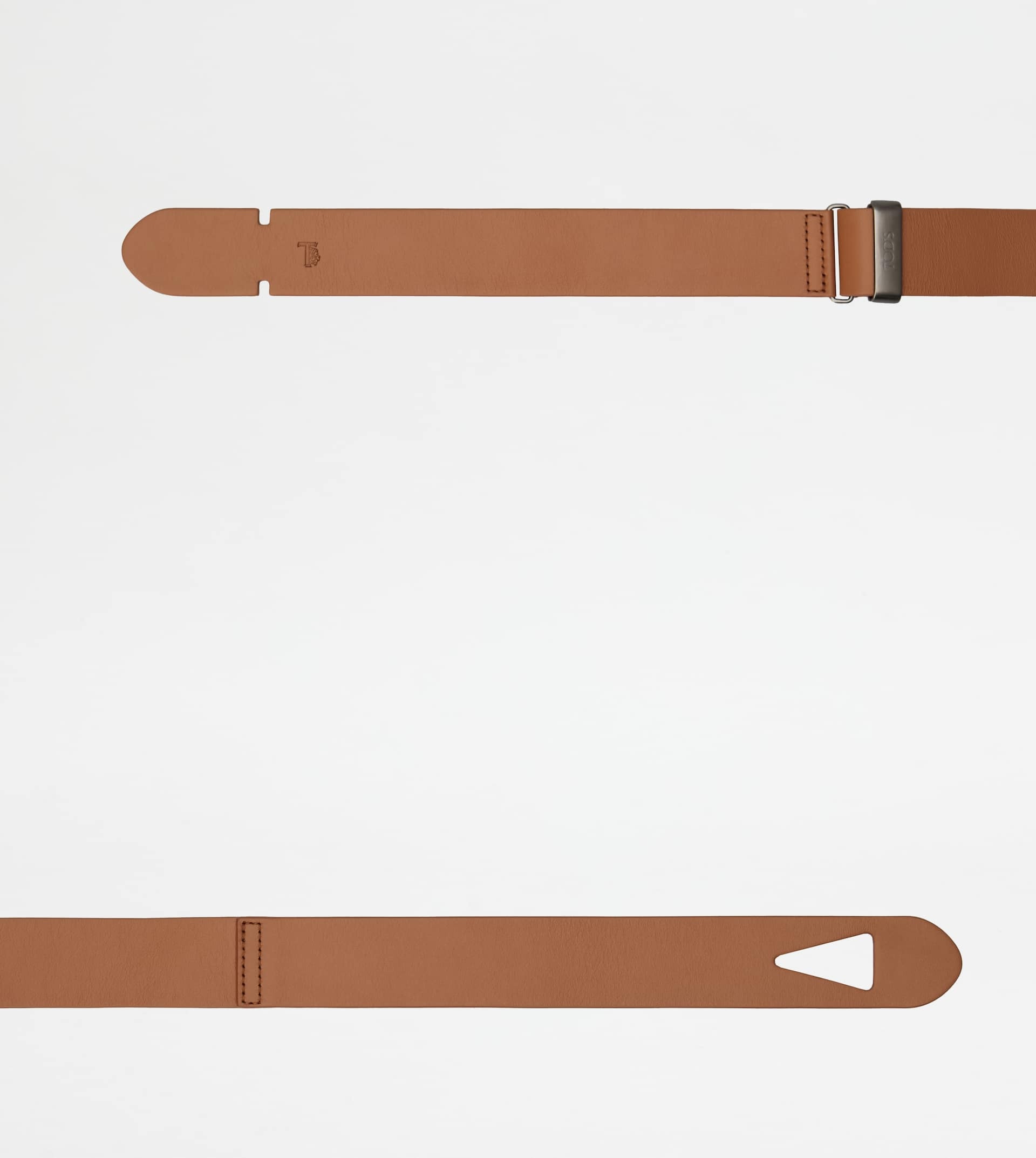 BELT IN LEATHER - BROWN - 2