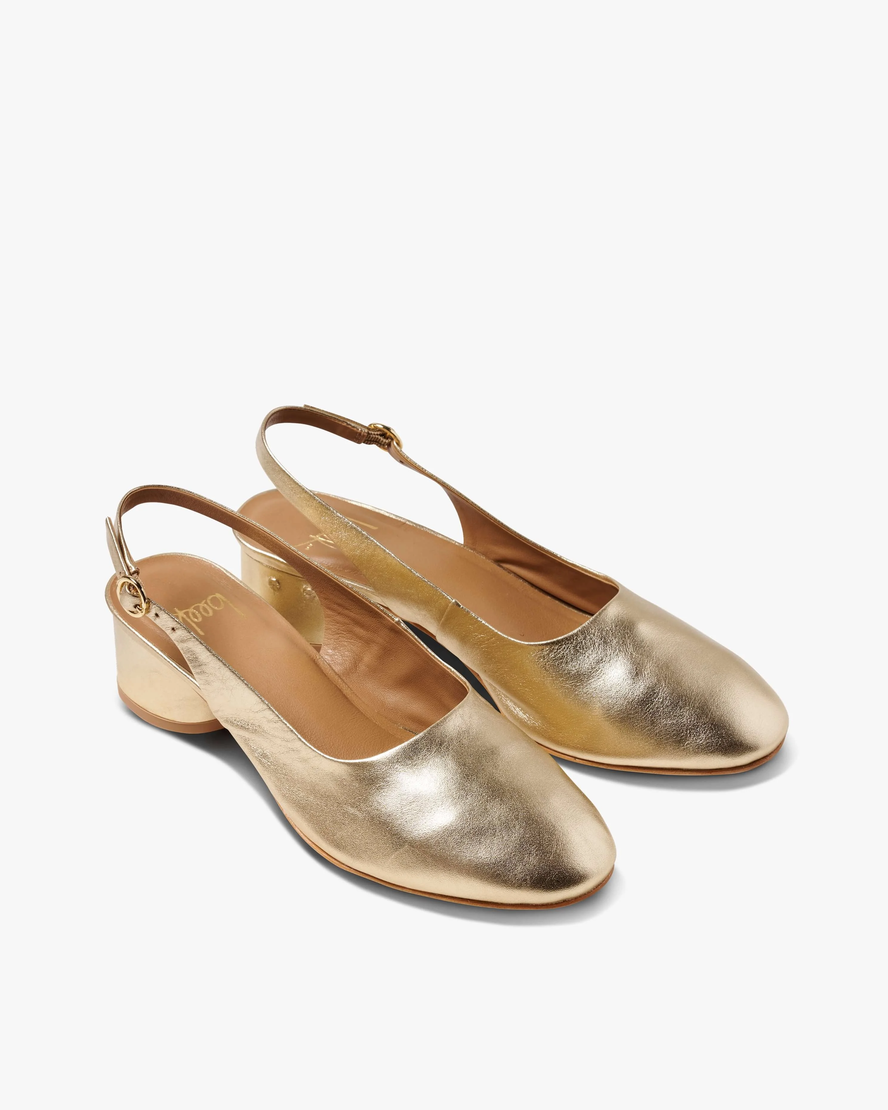 Lora Leather Ballet Slingback Heel - 1