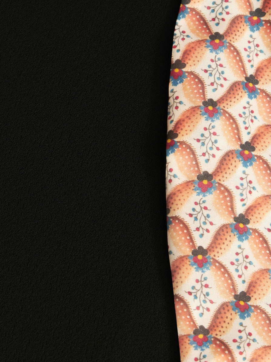 SHIRT DRESS WITH FLORAL EDGING - 6