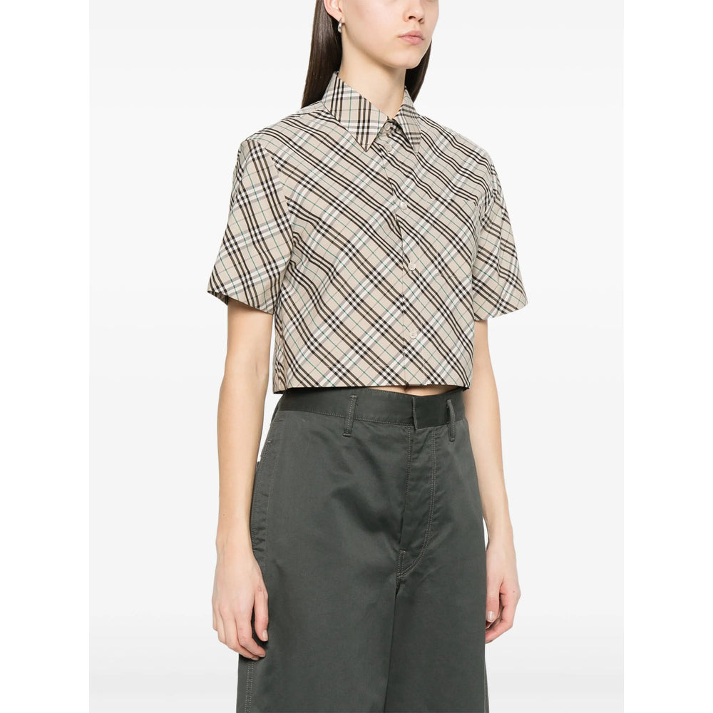 Burberry Neutrals Tops - Shirts Women - 4