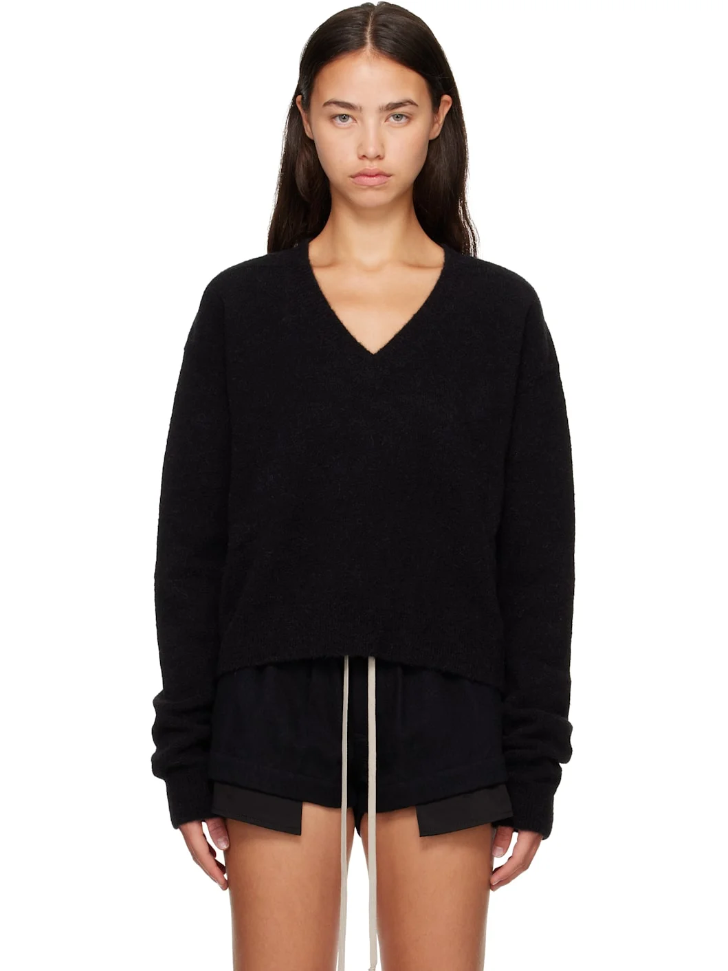 Black Tower Tommy V Neck Sweater - 1
