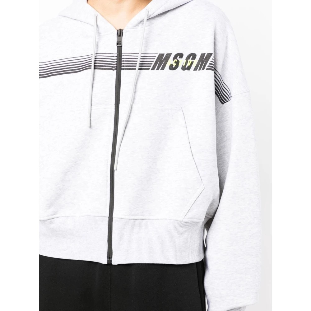 MSGM｜HOOD/ZIP-UP (3740MM106 247799 02) MSGM ZIP HOODIE | REVERSIBLE