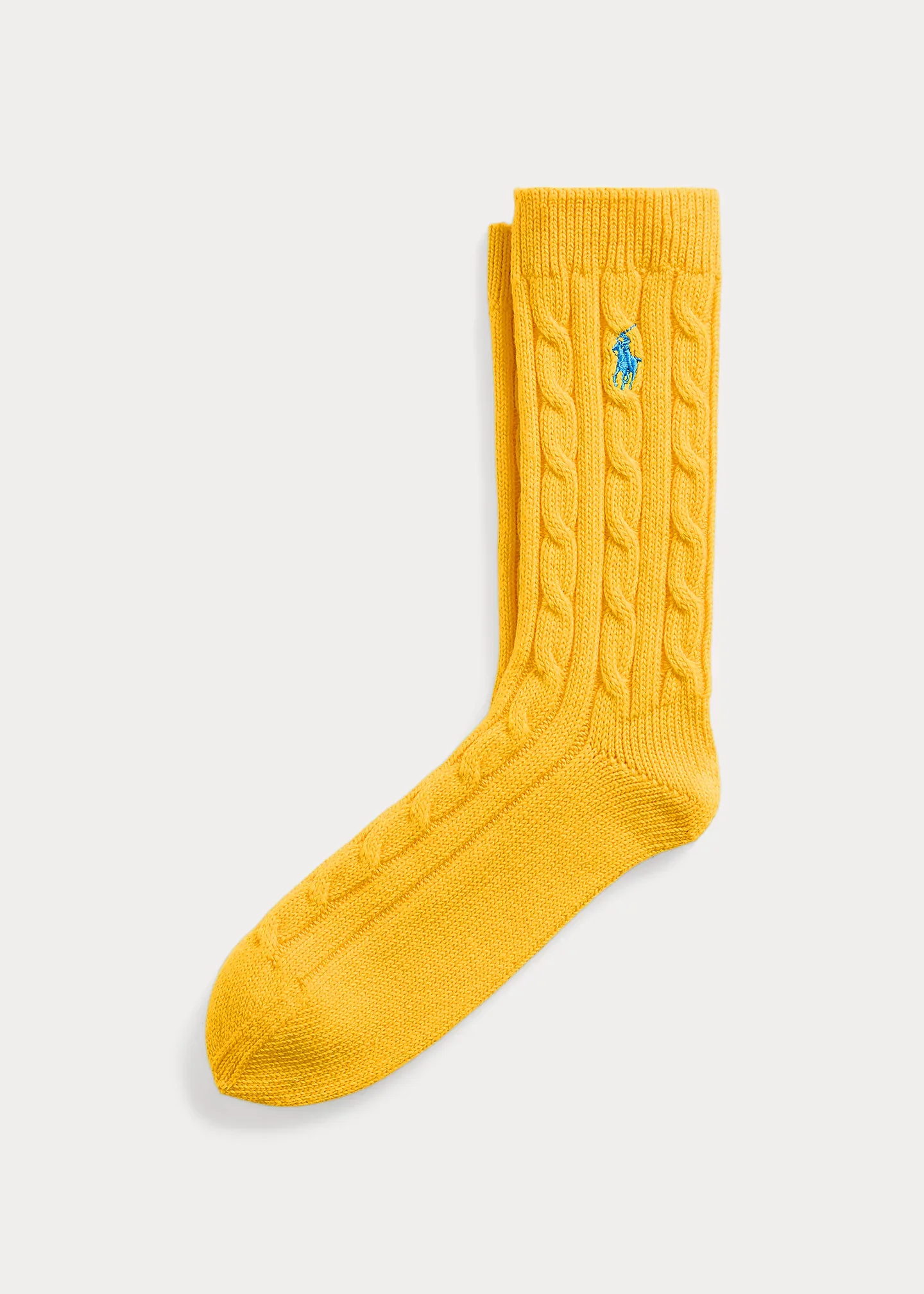 Cable-Knit Crew Socks - 1