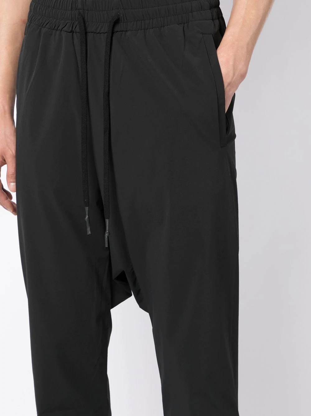 drawstring straight-leg trousers - 5