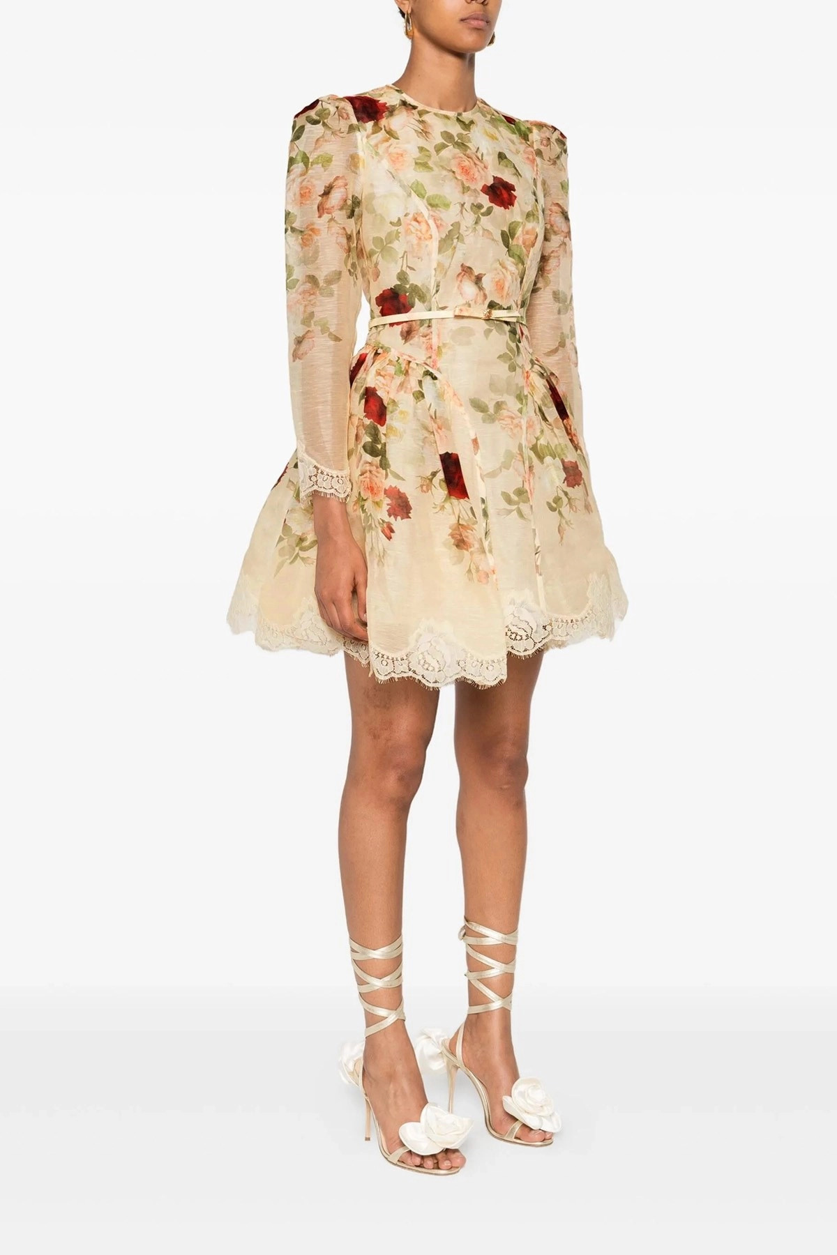 'Hypnotic Lace Trim Mini' dress - 2