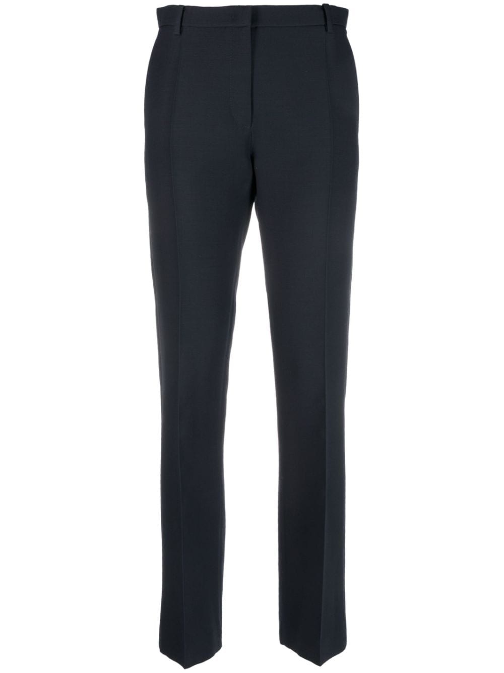 wool-silk blend tailored trousers - 1