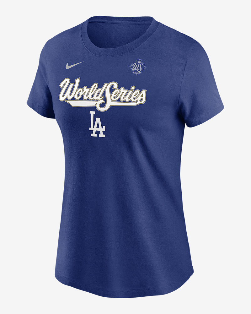 Los Angeles Dodgers 2025 World Series Participant Authentic Collection Women's Nike MLB T-Shirt 1