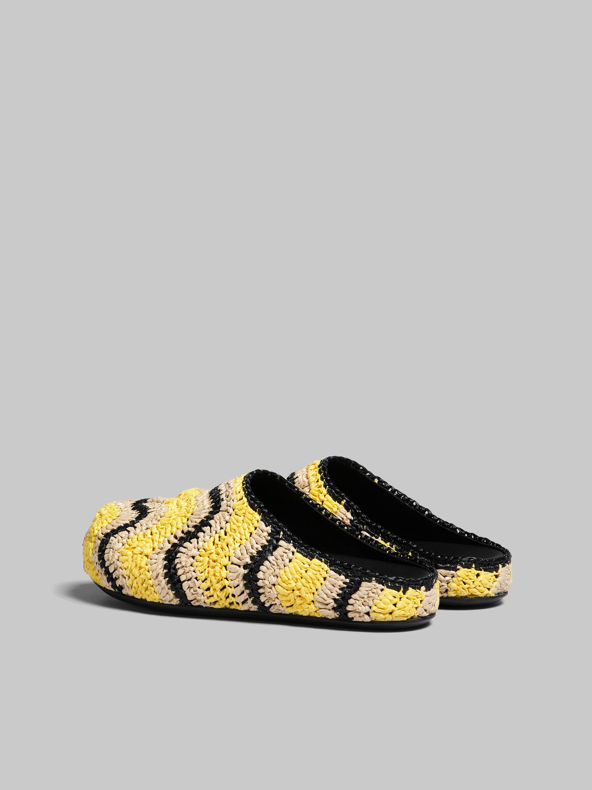 MARNI X NO VACANCY INN - YELLOW CROCHET RAFFIA SABOT - 3