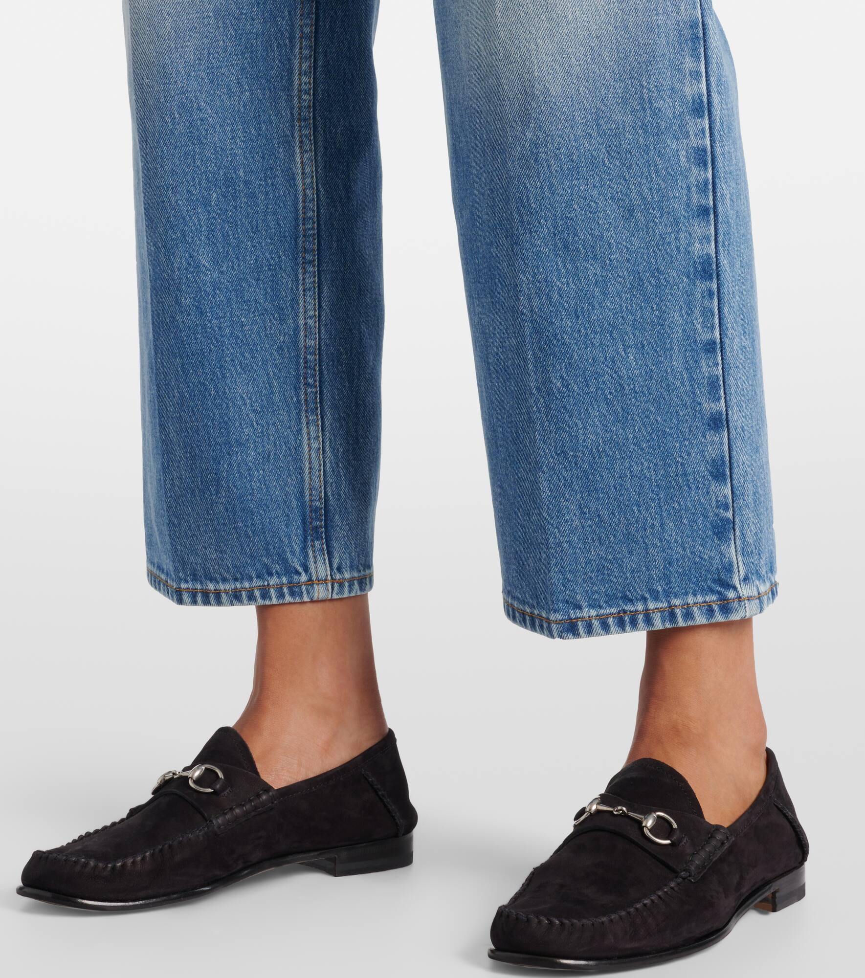 Mid-rise straight jeans - 5