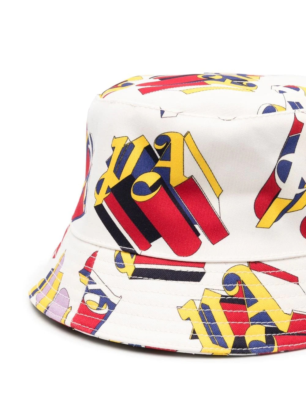 3D logo-print cotton bucket hat - 2