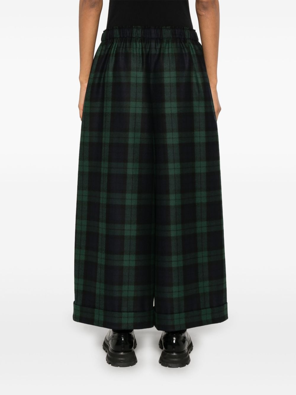 tartan-check trousers - 4