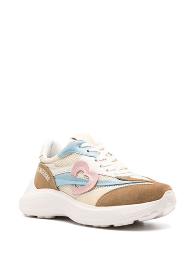 Moschino heart-patch chunky sneakers outlook
