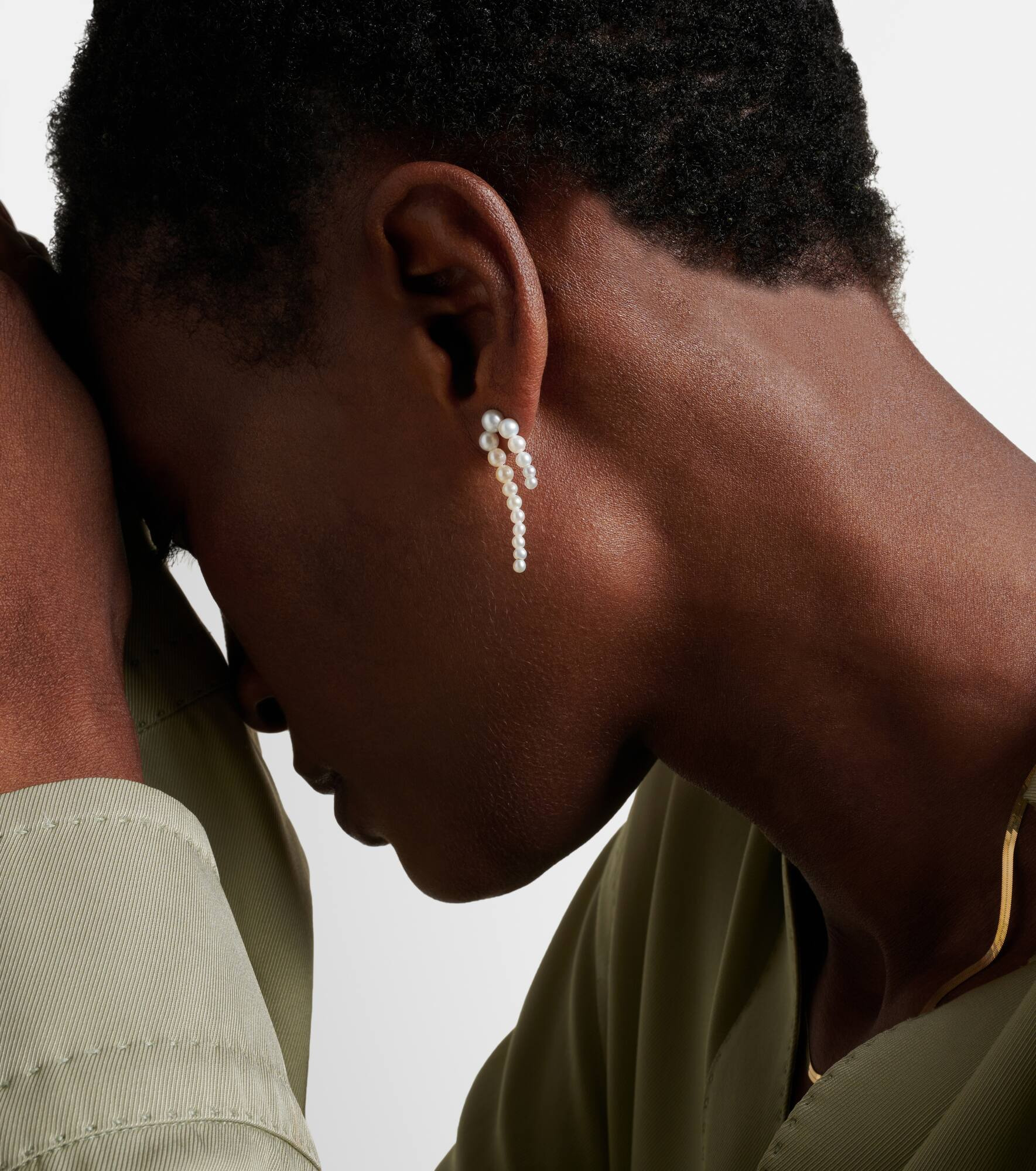 Petite Perle Nuit 14Kt gold and pearl earrings - 2