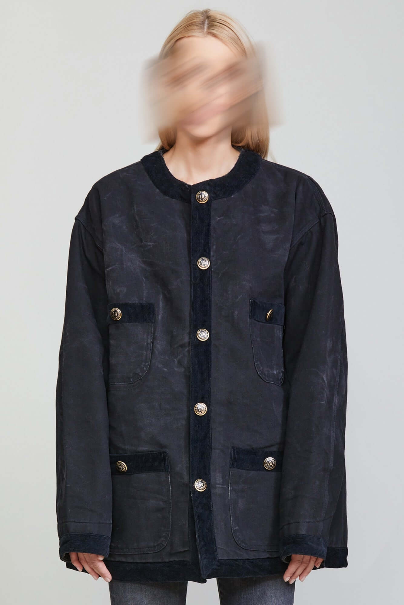 CORD TRIMMED CHORE JACKET - 3