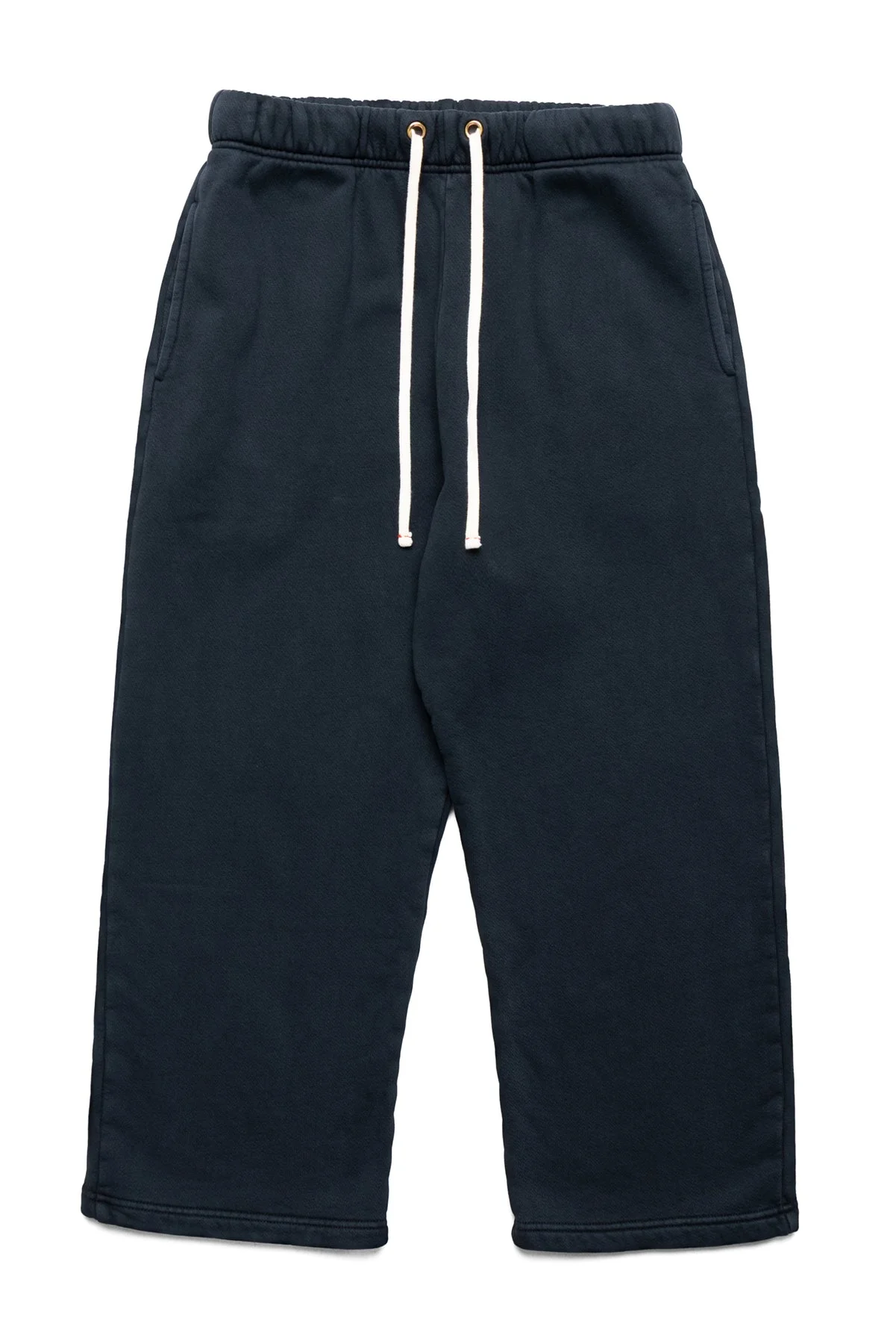 Cropped Relaxed Pant Heavyweight Fleece - Faded Black - 1