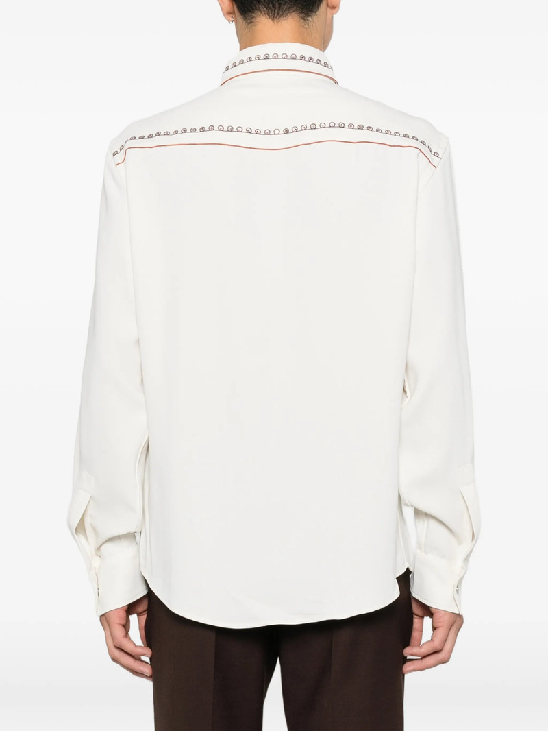 Amiri Eyelet-embellished Western Shirt 4