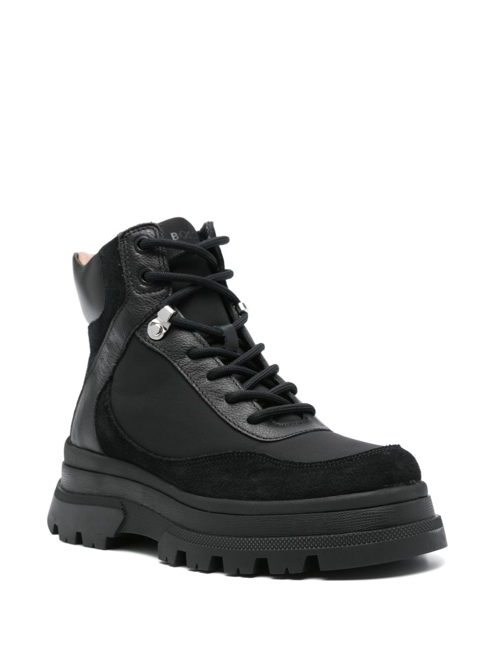 lace-up leather ankle boots - 2