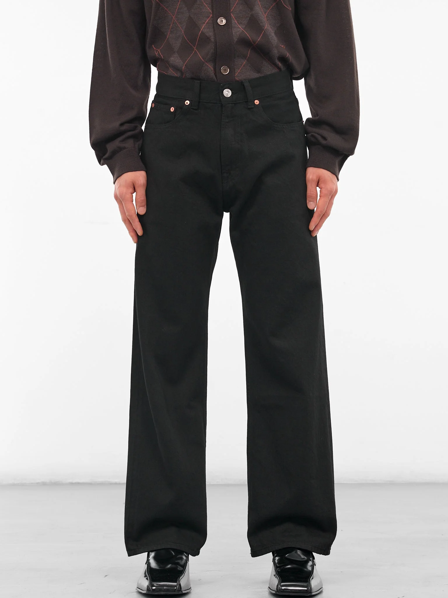 Black Selvedge Third Cut Jeans - 1