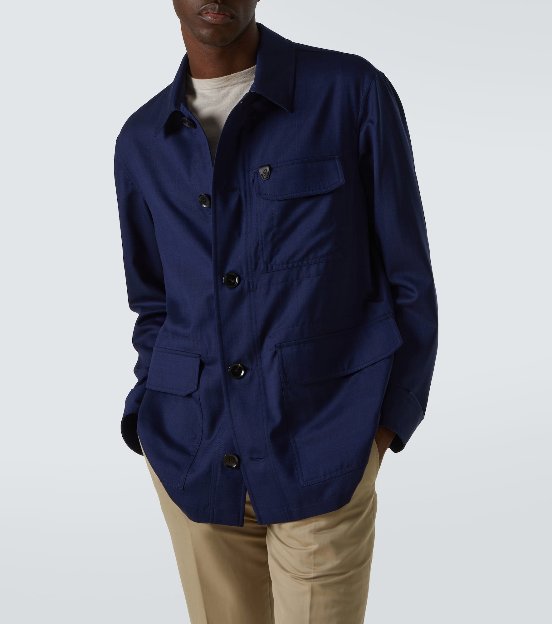 Wool and silk jacket - 5