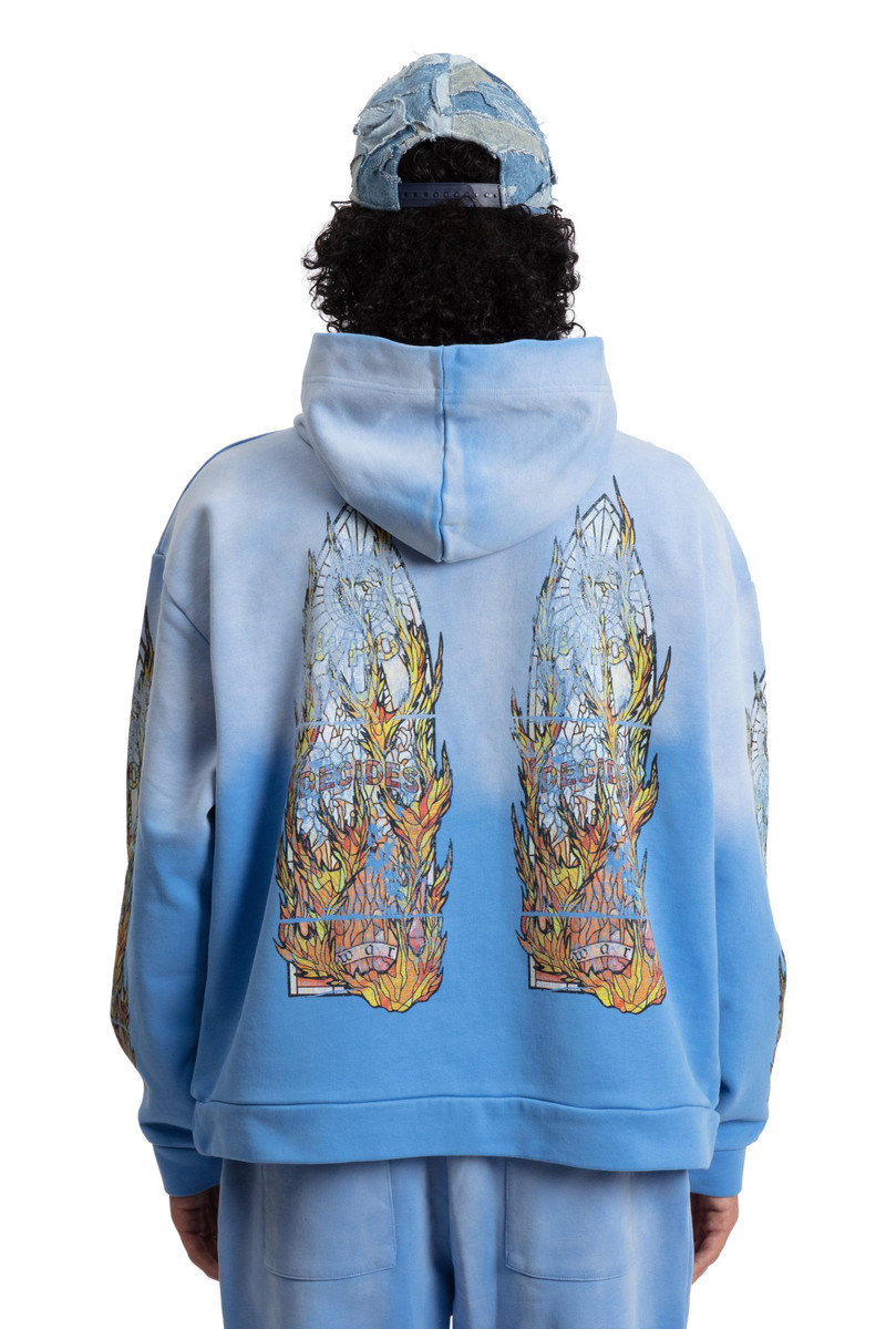 FADED FLAME GLASS HOODED PULLOVER 6