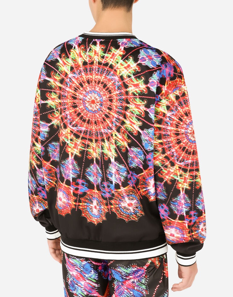 Illumination-print technical jersey sweatshirt - 5