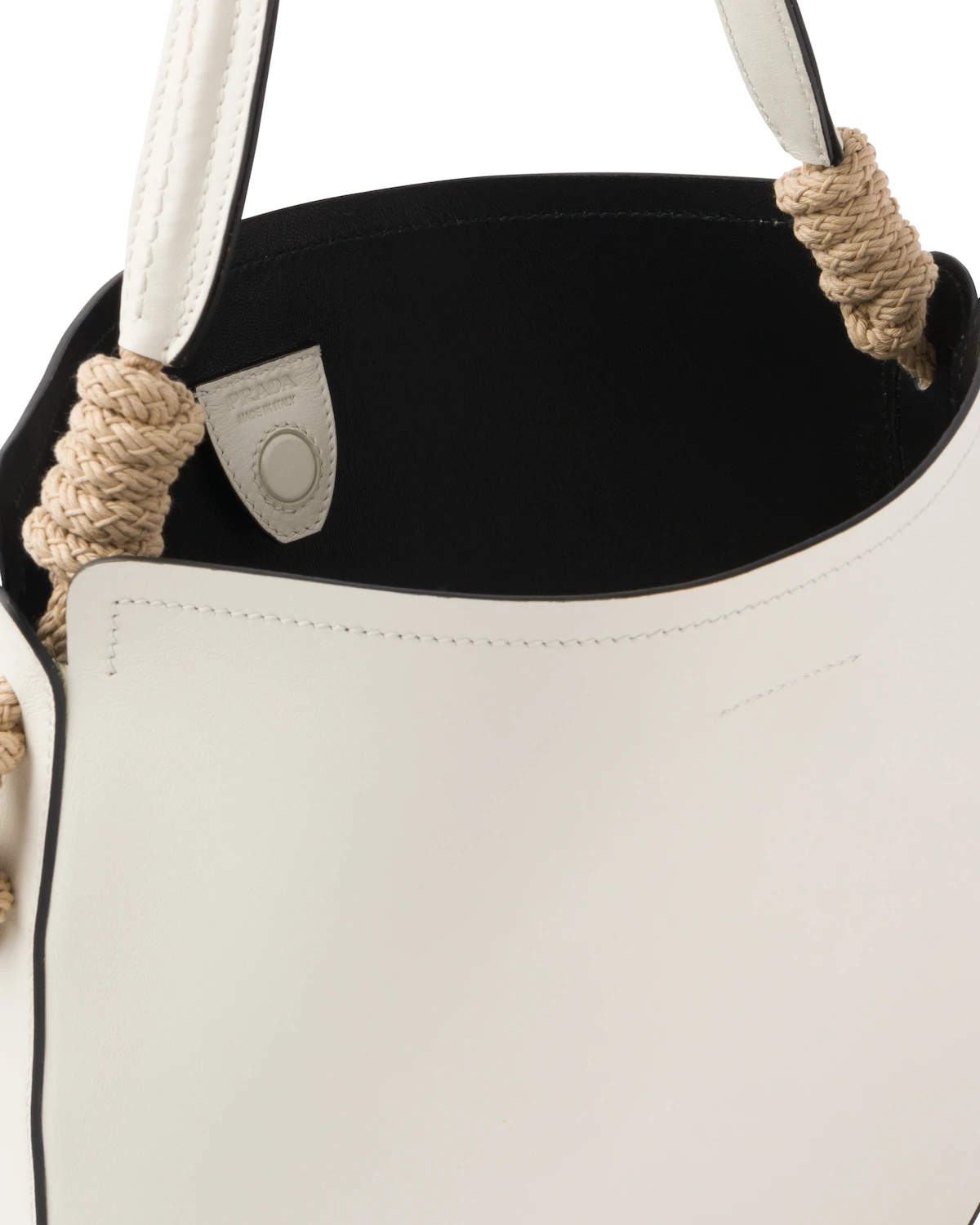 Leather Bag with Cord Details - 5