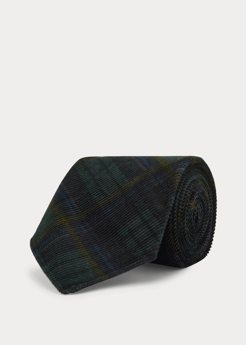 RRL by Ralph Lauren Handmade Plaid Corduroy Tie outlook