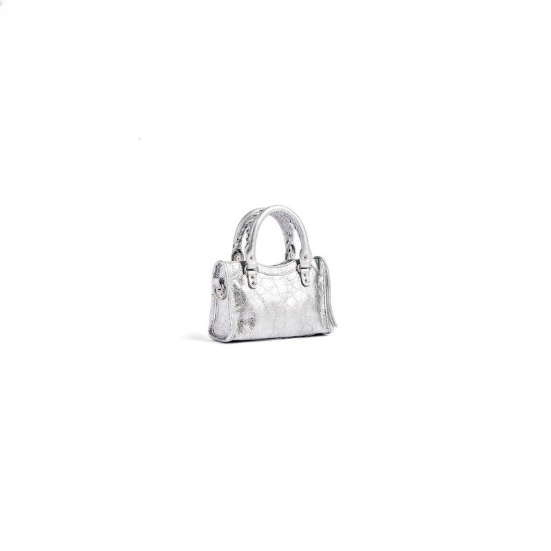 Women's Le City Bag Nano in Silver 3